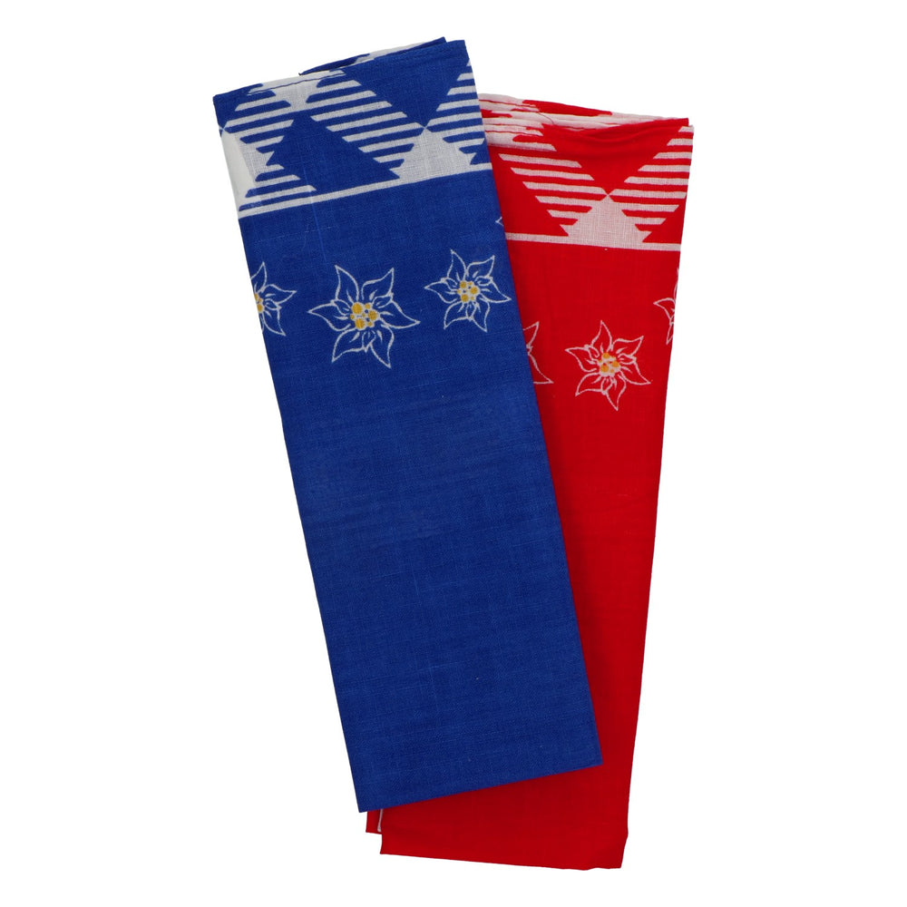 Kulmbacher Reichelbräu Trachtentücher Set blau/rot Bier Accessoire
