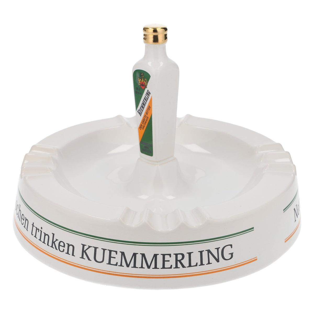 Kümmerling Aschenbecher Porzellan Flasche Stammtisch "Nette Menschen..." – Ansicht 3