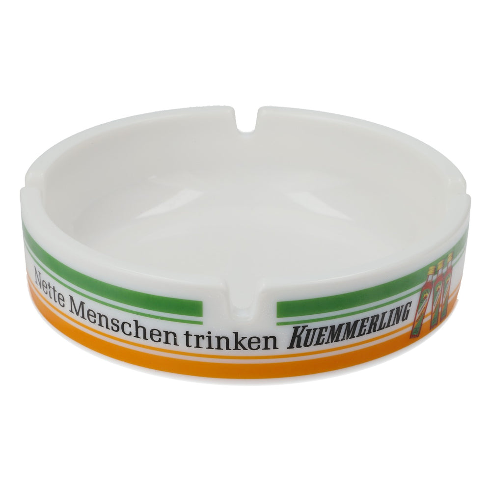Kümmerling Likör Aschenbecher "Nette Menschen…" 14cm Weiß Groß Keramik