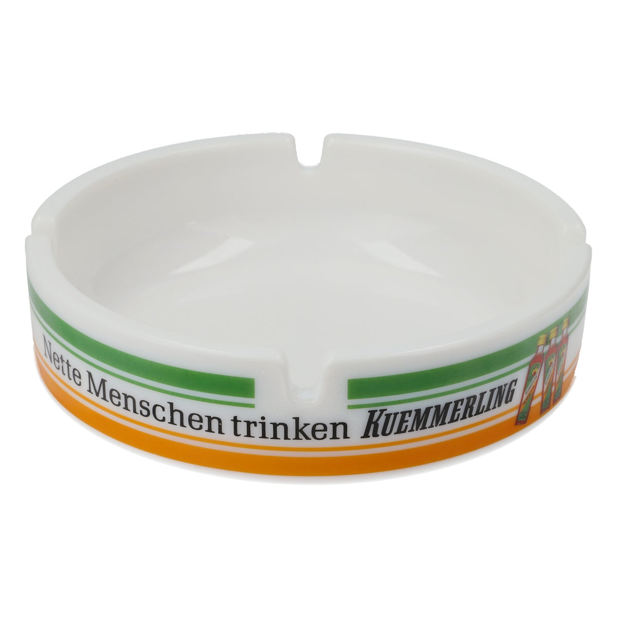 Kümmerling Likör Aschenbecher "Nette Menschen…" 14cm Weiß Groß Keramik