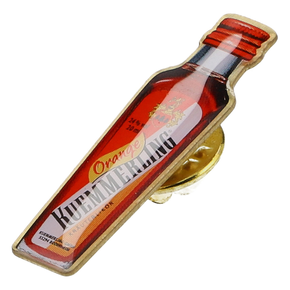 Kümmerling Orange Likör Flaschen Anstecker Pin Neu Metall Kräuterlikör Fan – Ansicht 2