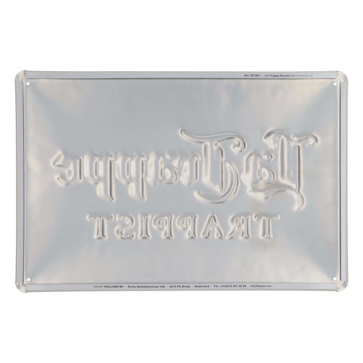 La Trappe Bier Blechschild Werbeschild Wanddekoration 30x20 cm Beige – Ansicht 2