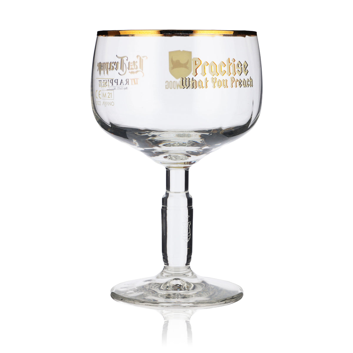 La Trappe Bier Glas 0,25l Pokal Biergläser Collaboration with BPWXP Goldrand – Ansicht 5
