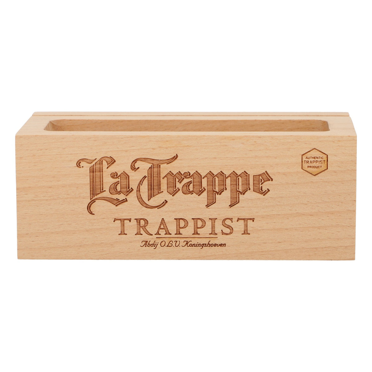 La Trappe Bier Tischaufsteller Kartenhalter Preistafel Echtholz – Ansicht 2