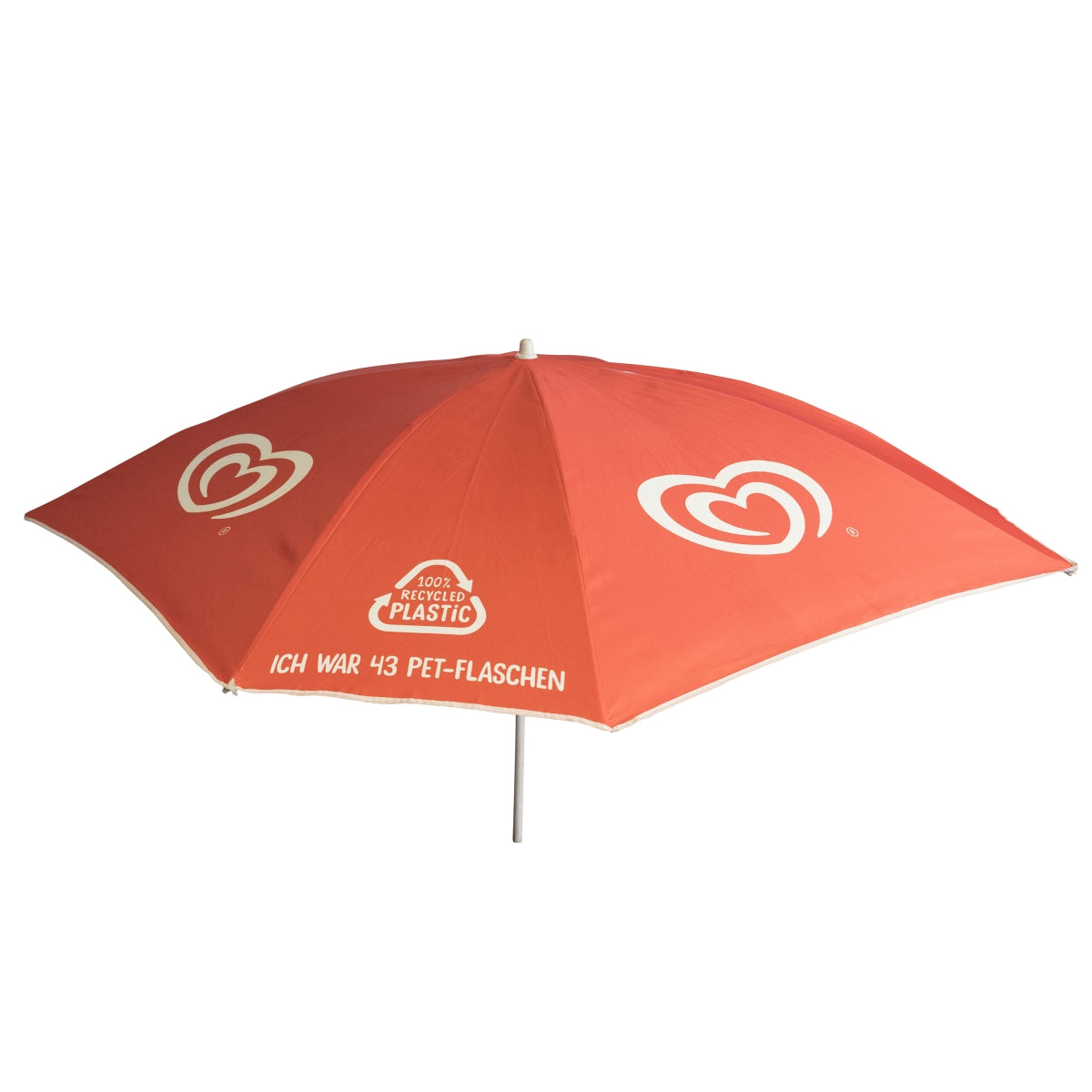 Langnese Sonnenschirm Ø175cm Gebraucht Outdoor Gastronomie Garten Biergarten – Ansicht 2