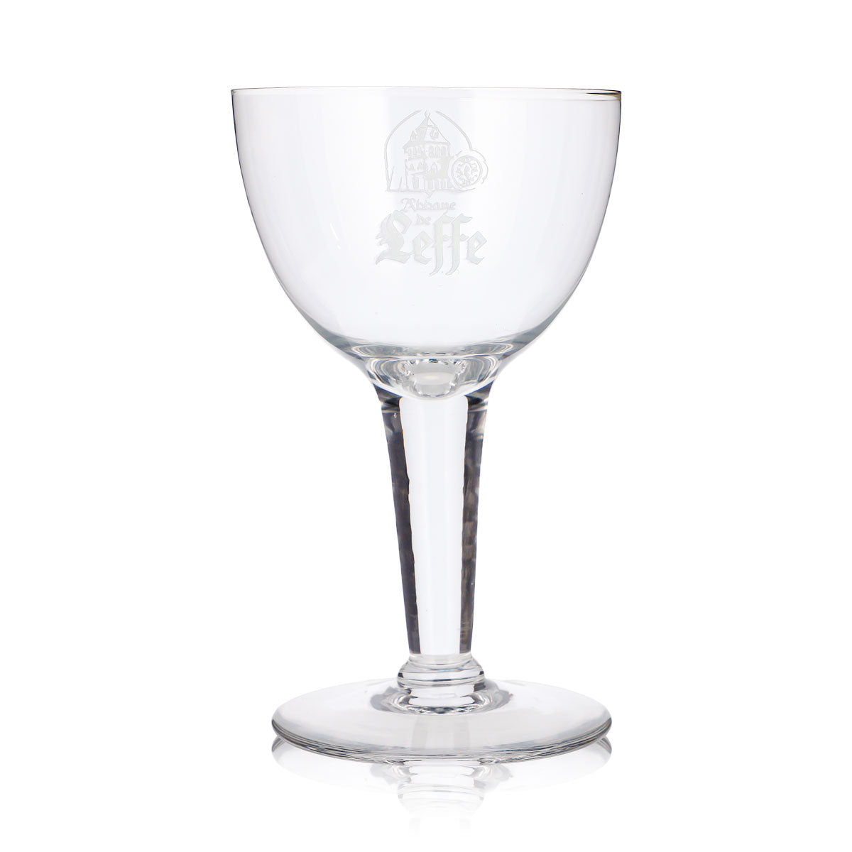 Leffe Bier Glas 0,43l Pokal Kelch Abbaye weißes Logo – Ansicht 2