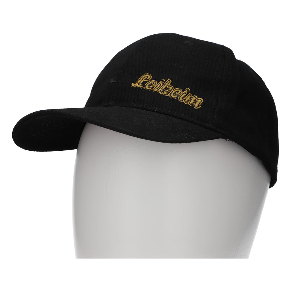 Leikeim Bier Cap Schildkappe Basecap schwarz verstellbar Mischgewebe