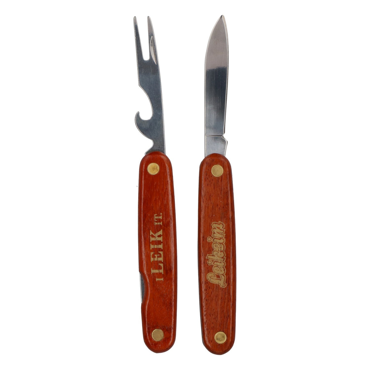 Leikeim Bier Taschenmesser Set Messer Gabel Flaschenöffner Multifunktionswerkzeu – Ansicht 5
