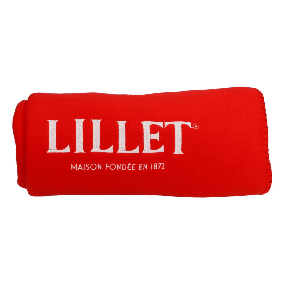 Lillet Aperitif Fleecedecke Kuscheldecke Stranddecke Decke Fließ rot – Ansicht 3