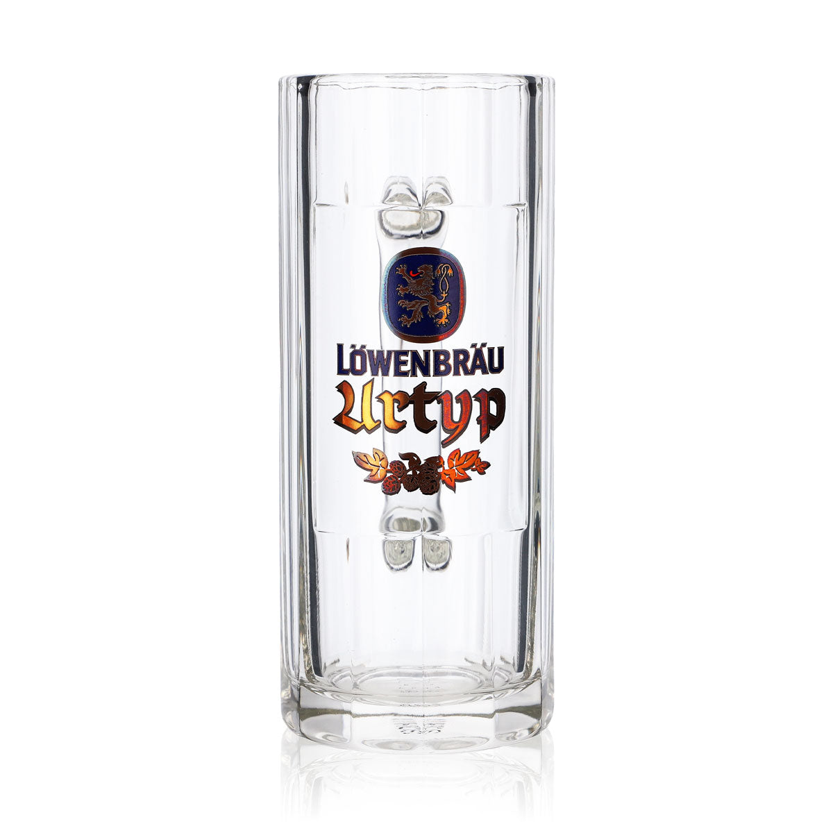 Löwenbräu Bierkrug Glas 0,3l Urtyp Humpen Seidel Kontur Gläser Brauerei Bayern