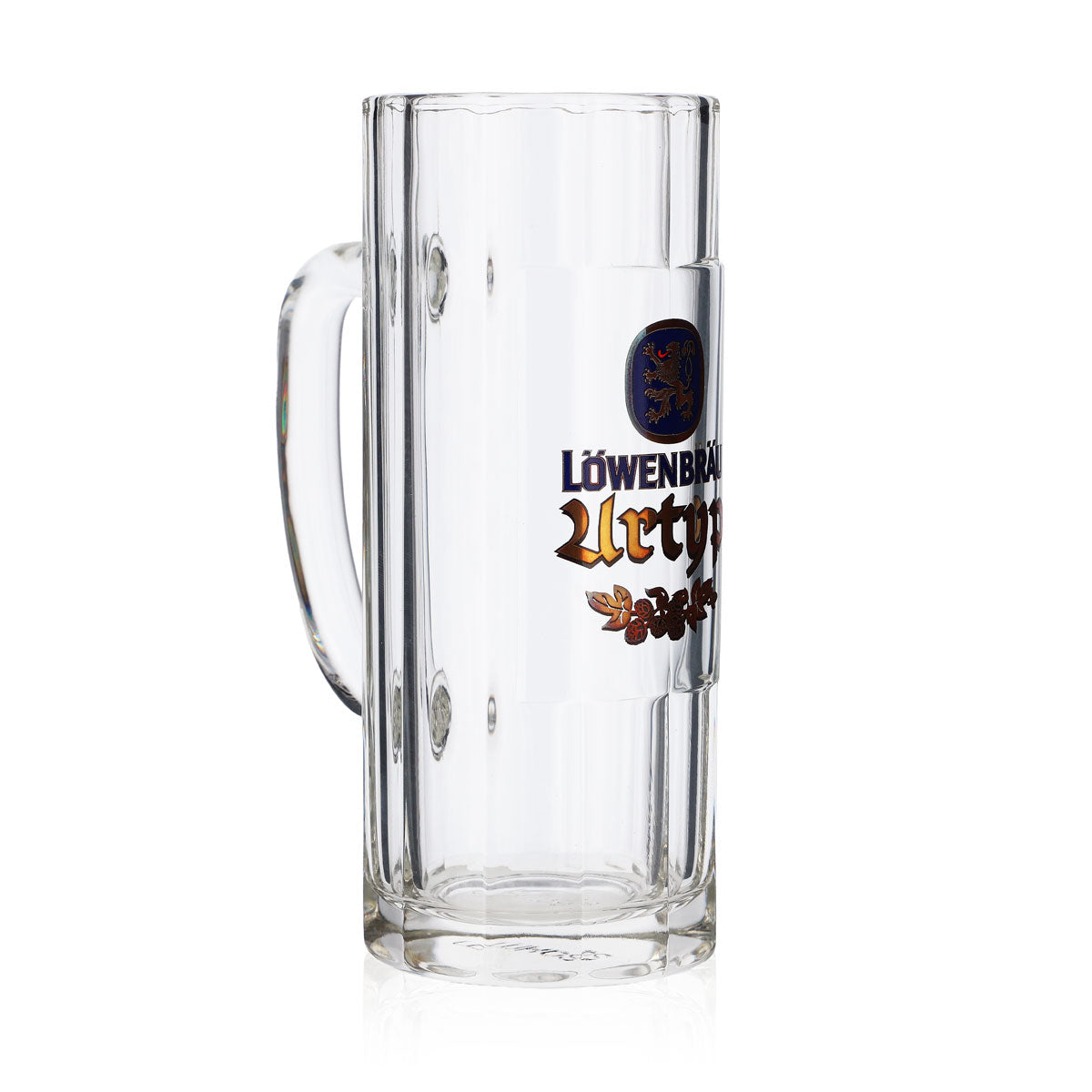 Löwenbräu Bierkrug Glas 0,3l Urtyp Humpen Seidel Kontur Gläser Brauerei Bayern – Ansicht 2