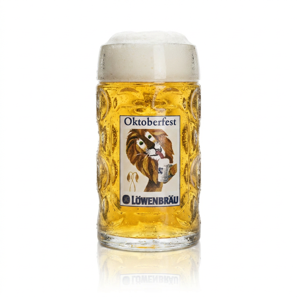 Löwenbräu Krug 0,5l Oktoberfest Edition Humpen Seidel Bierkrug Dimpel München