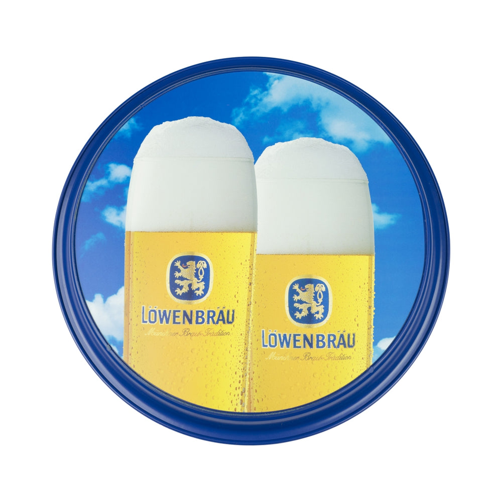 Löwenbräu Servier Tablett Ø36cm Anti-Rutsch Gastro Bedienung Service Kellner