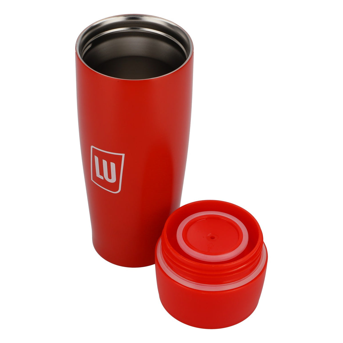 LU Keks Thermoskanne Trinkflasche Freizeitflasche Radsportflasche Aluminium Becher Rot – Ansicht 4