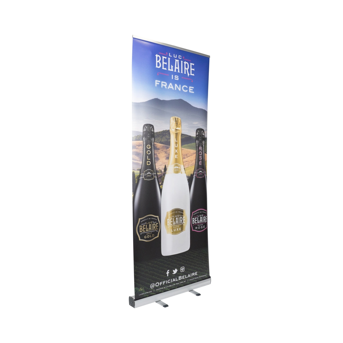 Luc Belaire Messe-Aufsteller Spotlight Werbe Advertisement Event Veranstaltung