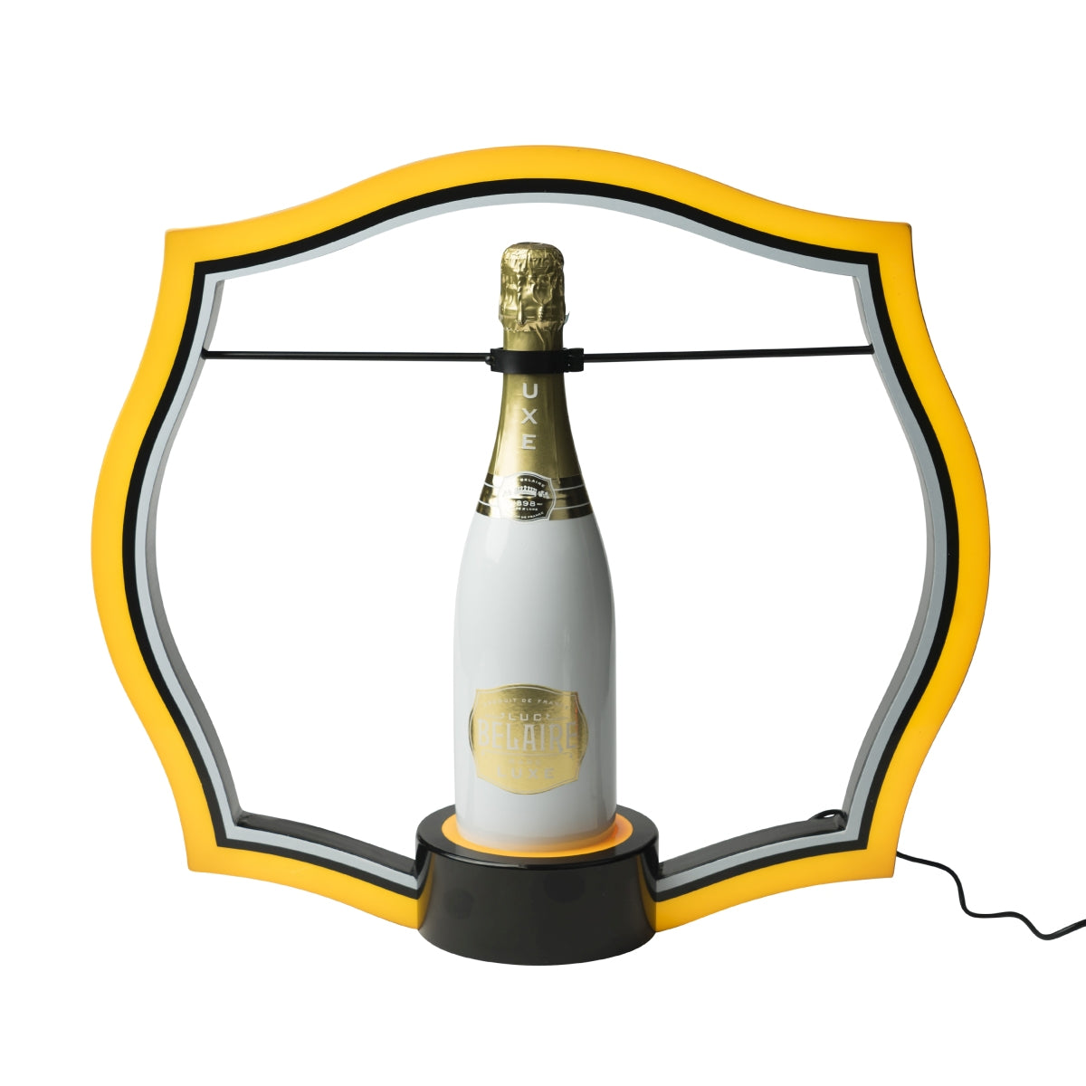 Luc Belaire Schaumwein Glorifier Handheld Flasche 0,7l LED Leuchtreklame Brut