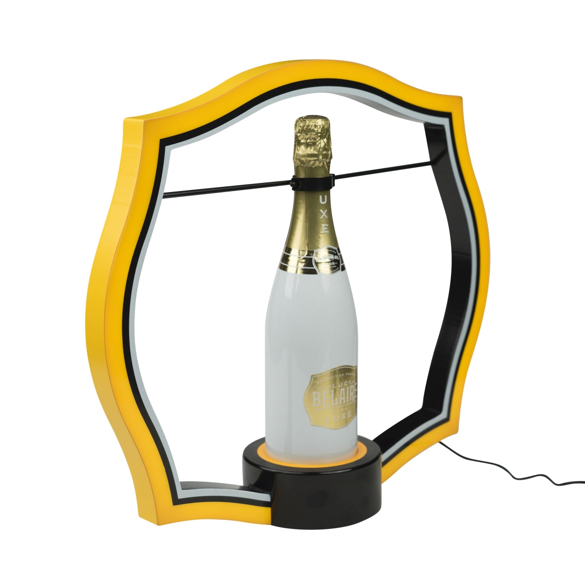 Luc Belaire Schaumwein Glorifier Handheld Flasche 0,7l LED Leuchtreklame Brut – Ansicht 6