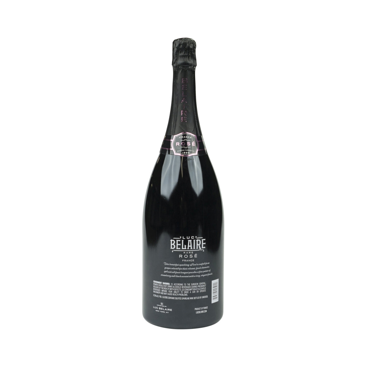 Luc Belaire Schaumwein Showflasche LEER LED Rosé Magnum 1,5l Display Dummy Deko – Ansicht 2