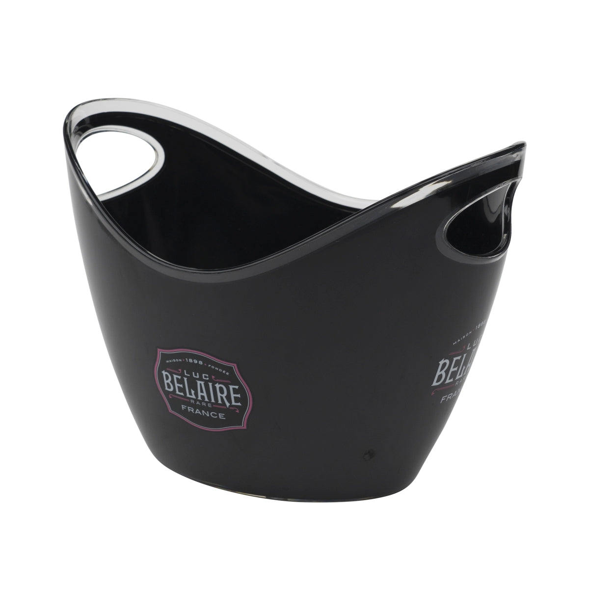 Luc Belaire Schaumweinkühler schwarz klein Flaschen Eiswürfel Behalter Cooler