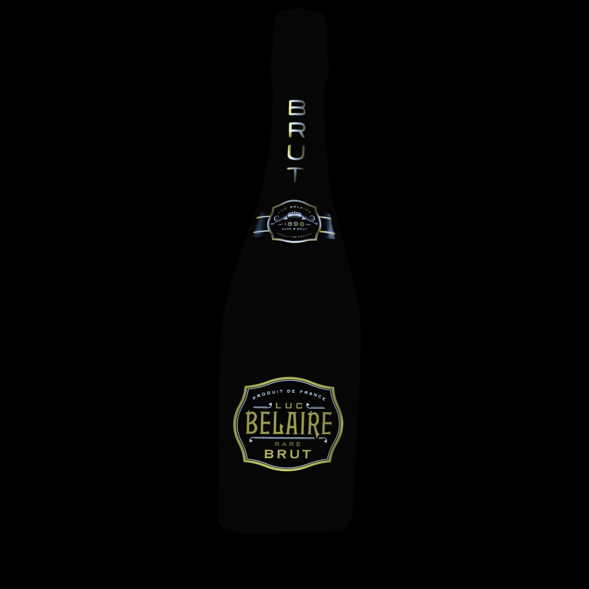 Luc Belaire Werbeschild LED Brut Gold Schaumwein Aufsteller Leuchtreklame Licht – Ansicht 3