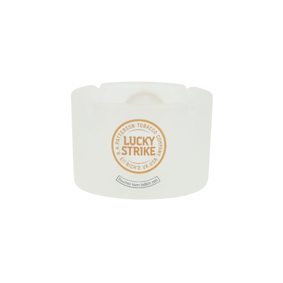 Lucky Strike Zigaretten Aschenbecher milchglas Zigaretten Ascher Glas Outdoor