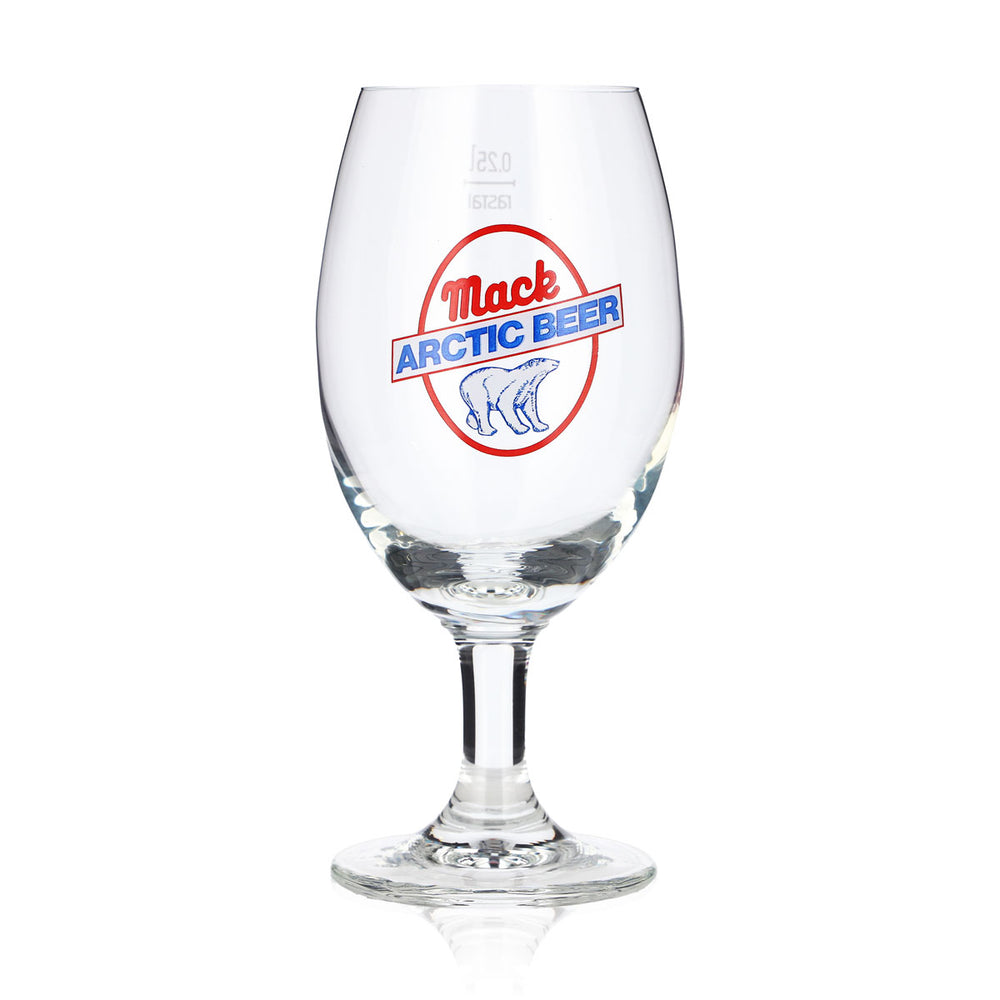 Mack Bier Glas 0,25l Pokal "Arctic Beer" Rastal Senator