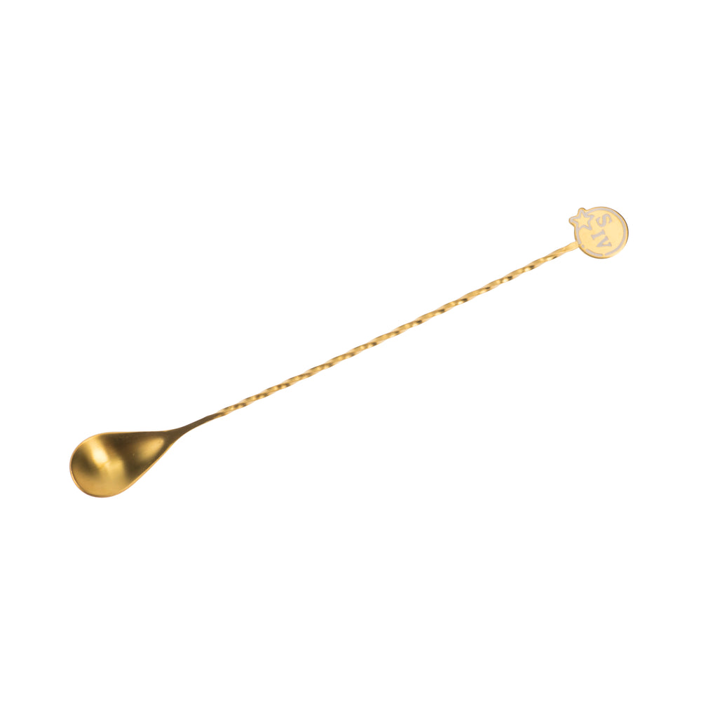 Maker's Mark Stirrer Barlöffel Gold gedreht S IV Cocktail Mixstab Rührlöffel