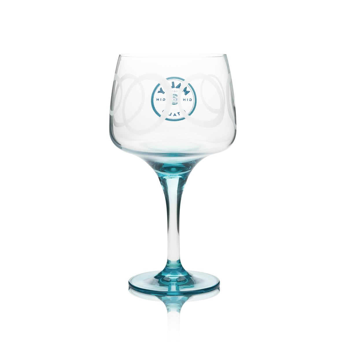 6er Set Malfy Gin Copa Ballonglas 0,6l – Sonderedition mit blauem Stiel – Ansicht 4
