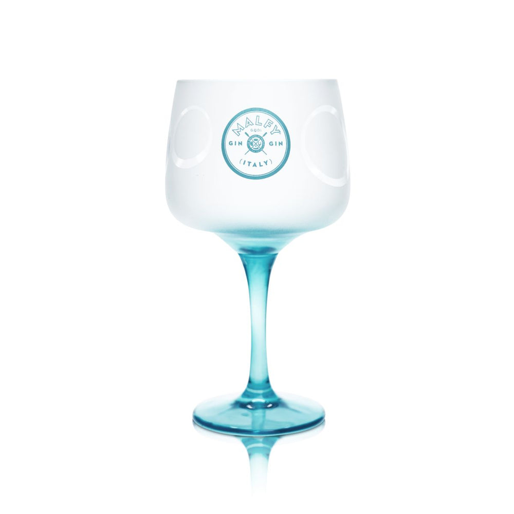 Malfy Gin Glas 0,6l Satiniert Ballonglas Gin Tonic Aperitifgläser Frosted Selten
