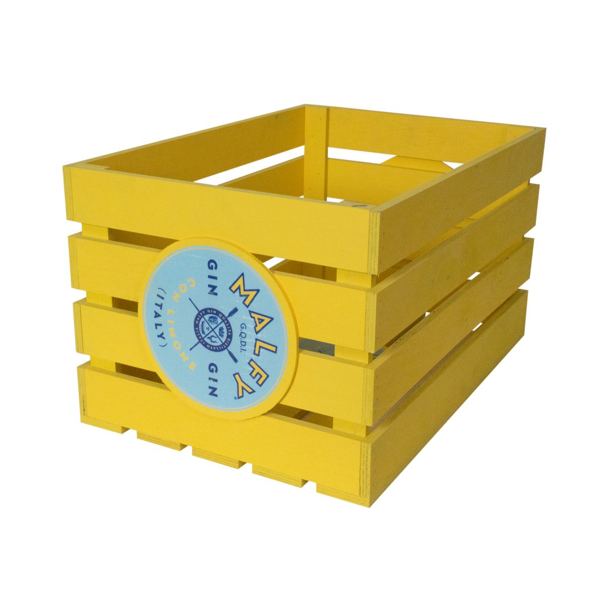 Malfy Gin Holzkiste 45x31x26cm Showkiste Aufsteller Dekoration Werbung Merch – Ansicht 2