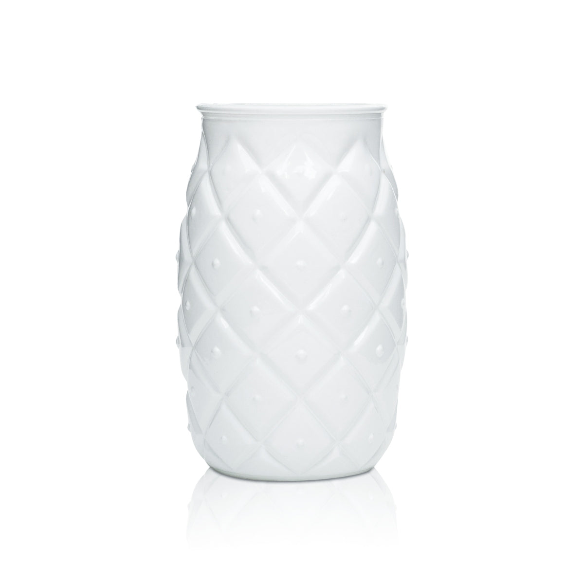 6x Malibu Glas 0,4l Ananas Cocktail Gläser Weiß Becher Cup Longdrink Kokos Likör – Ansicht 3
