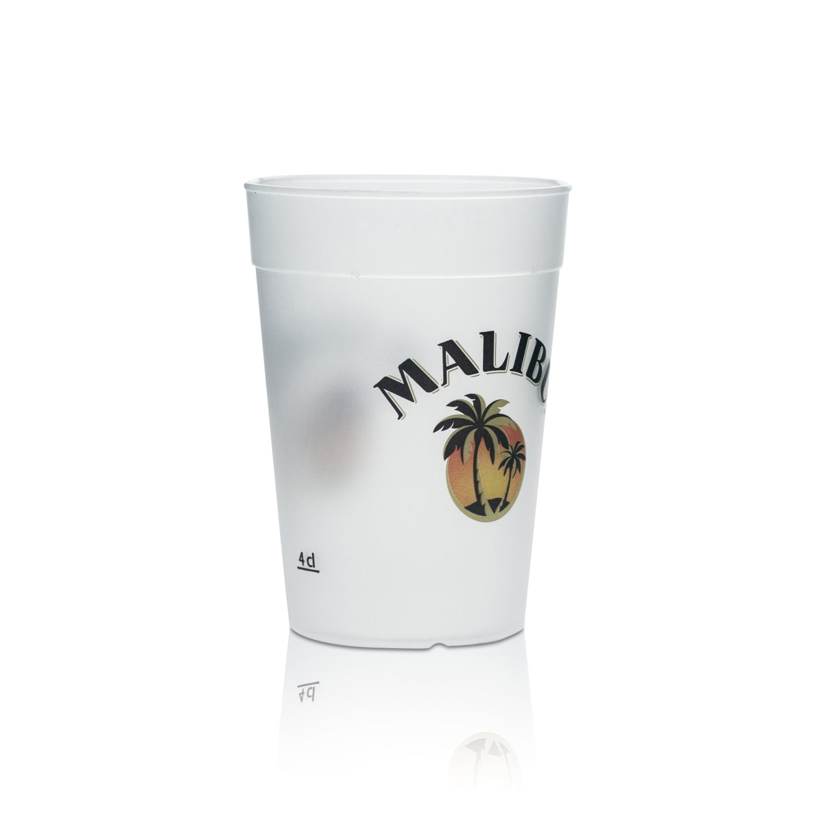 Malibu Mehrwegbecher 0,3l Glas Kunststoff Cup Stapelbar Longdrink Gläser – Ansicht 2