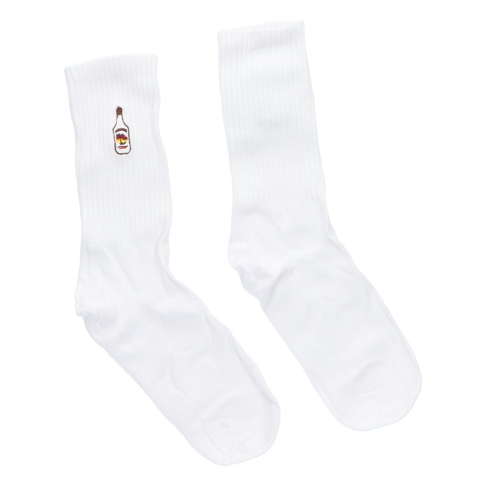 Malibu Socken Strümpfe Baumwolle Flasche Größe 38-45 Unisex Tennissocken Crew
