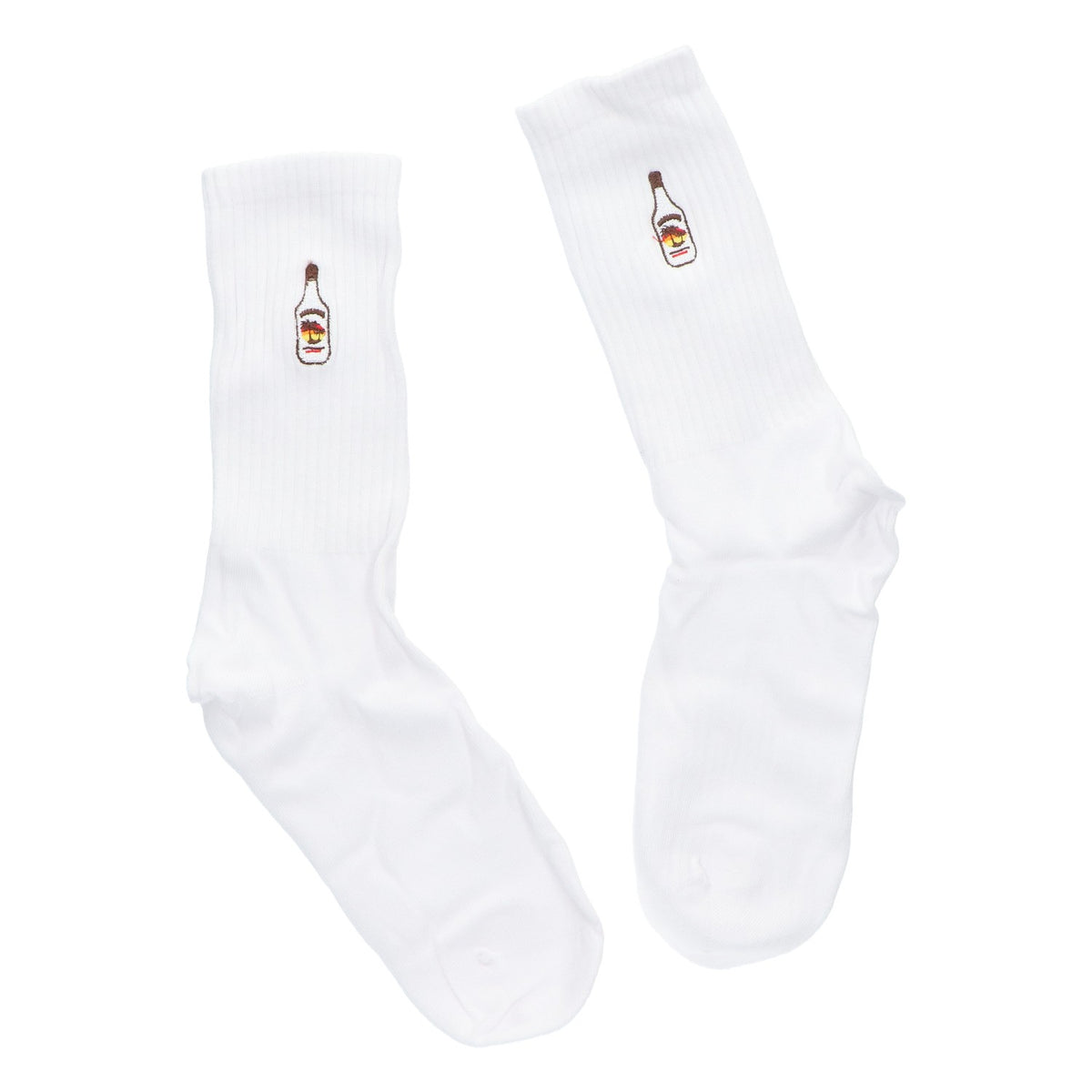 Malibu Socken Strümpfe Baumwolle Flasche Größe 38-45 Unisex Tennissocken Crew – Ansicht 2