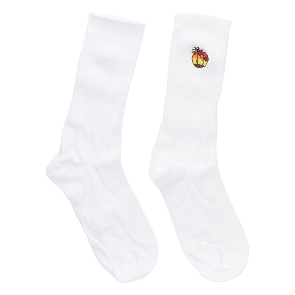Malibu Socken Strümpfe Baumwolle Palme Größe 38-45 Unisex Tennissocken Crew