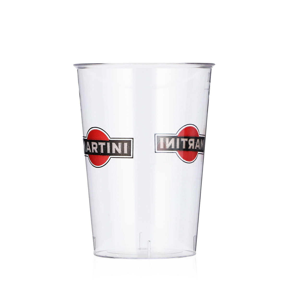 Martini Likör Glas 40er Stange 0,1l rotes Logo Kunststoff Einwegbecher Kölsch – Ansicht 4