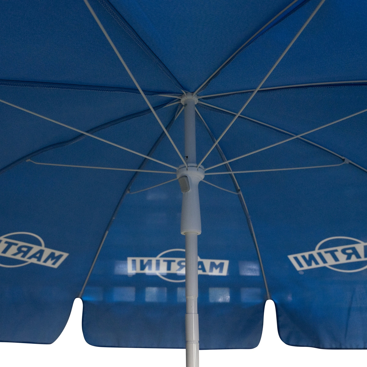 Martini Sonnenschirm Ø2m Blau Gastro Biergarten Outdoor Regenschutz Garten – Ansicht 6