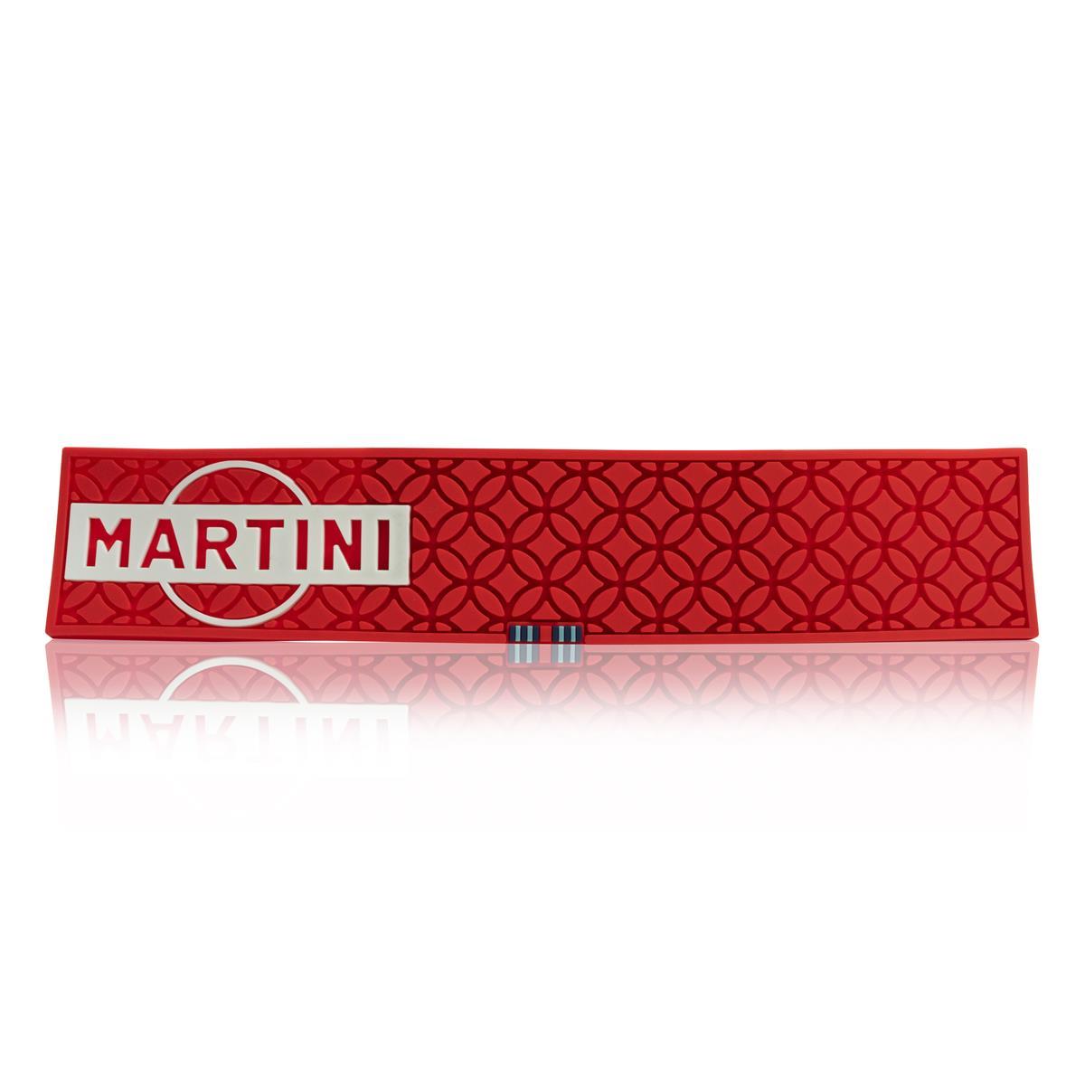 Martini Wermut Barmatte Abtropfmatte Barzubehör Racing Design 50x10