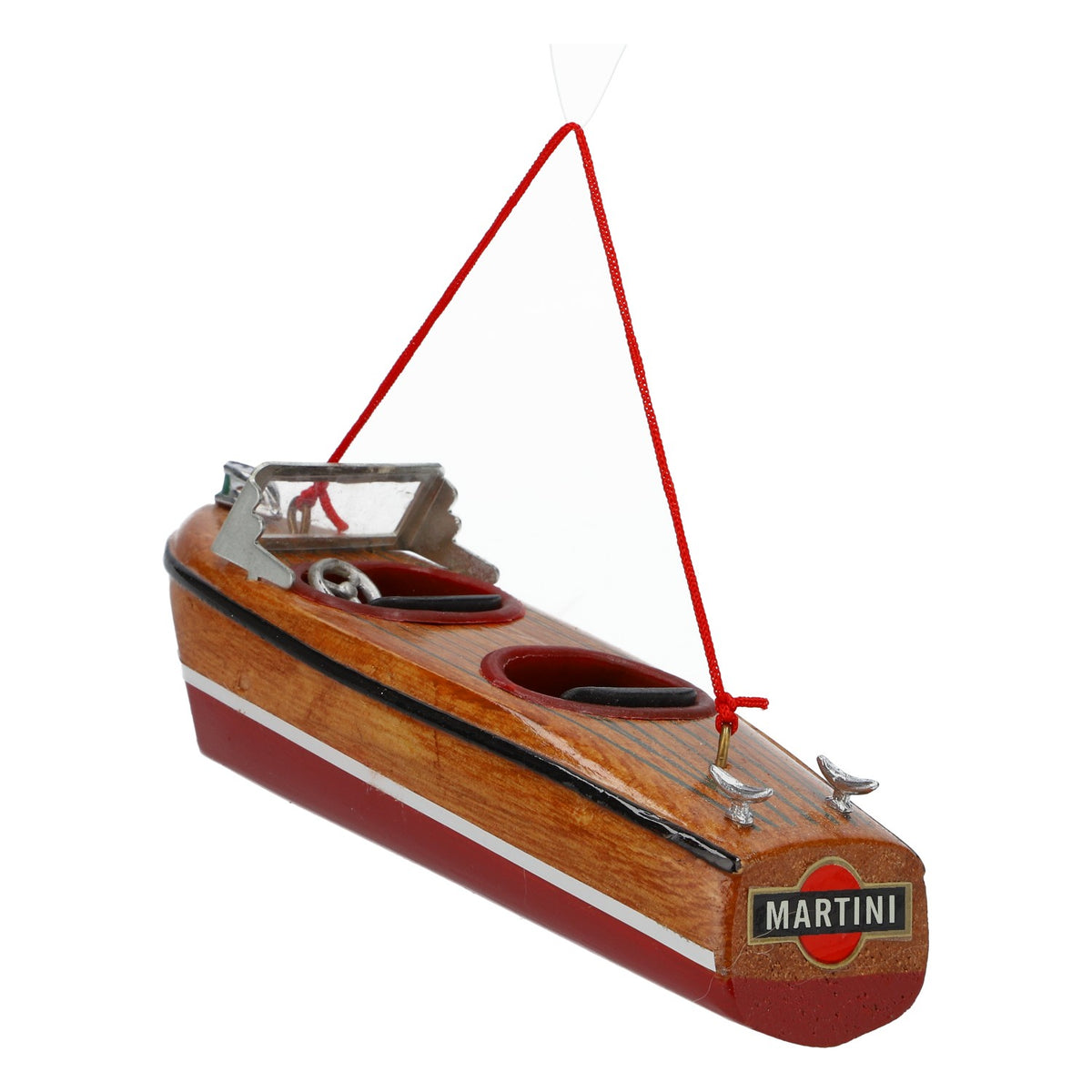 Martini Wermuth Echtholz Modell Boot Riva Boat Deko Schiff – Ansicht 2