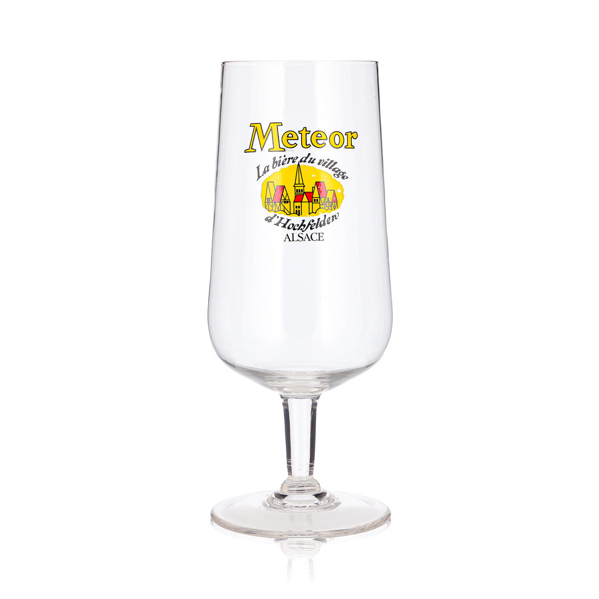 Meteor Bier Glas 0,4l Pokal La bière du village – Ansicht 2