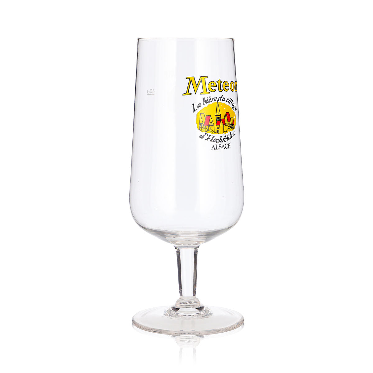 Meteor Bier Glas 0,4l Pokal La bière du village – Ansicht 3