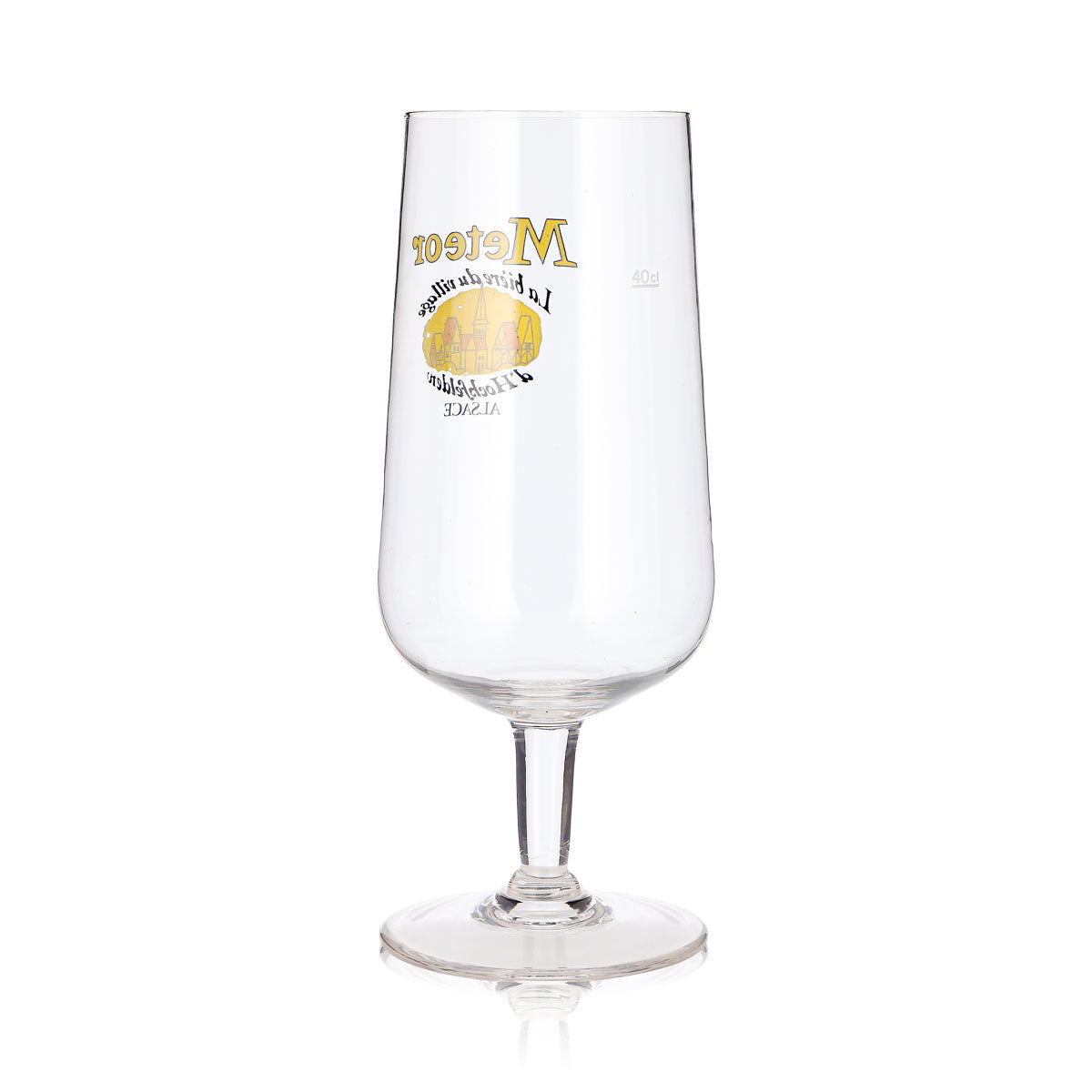 Meteor Bier Glas 0,4l Pokal La bière du village – Ansicht 4