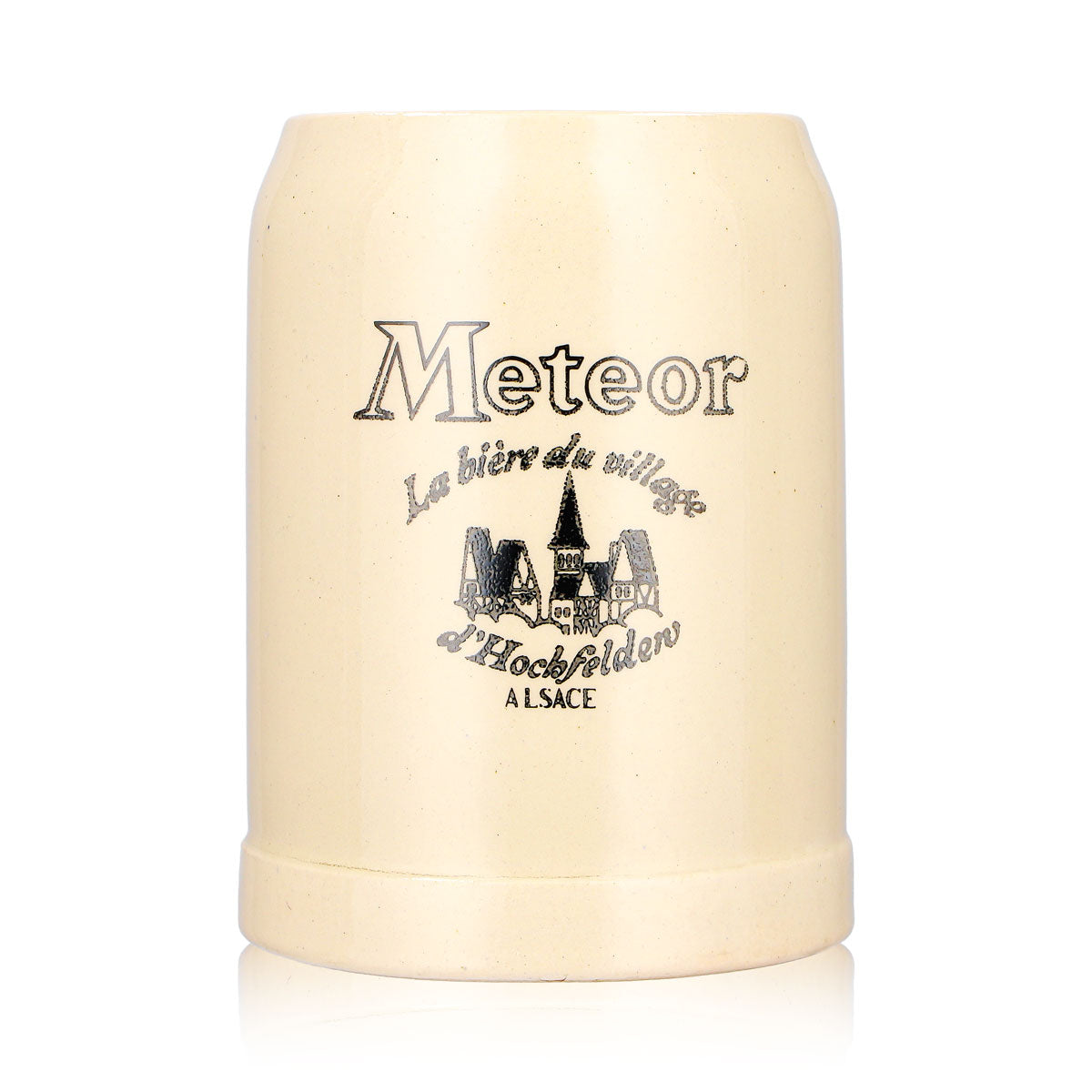 Meteor Bier Glas 0,5l Tonkrug Ton – Ansicht 2