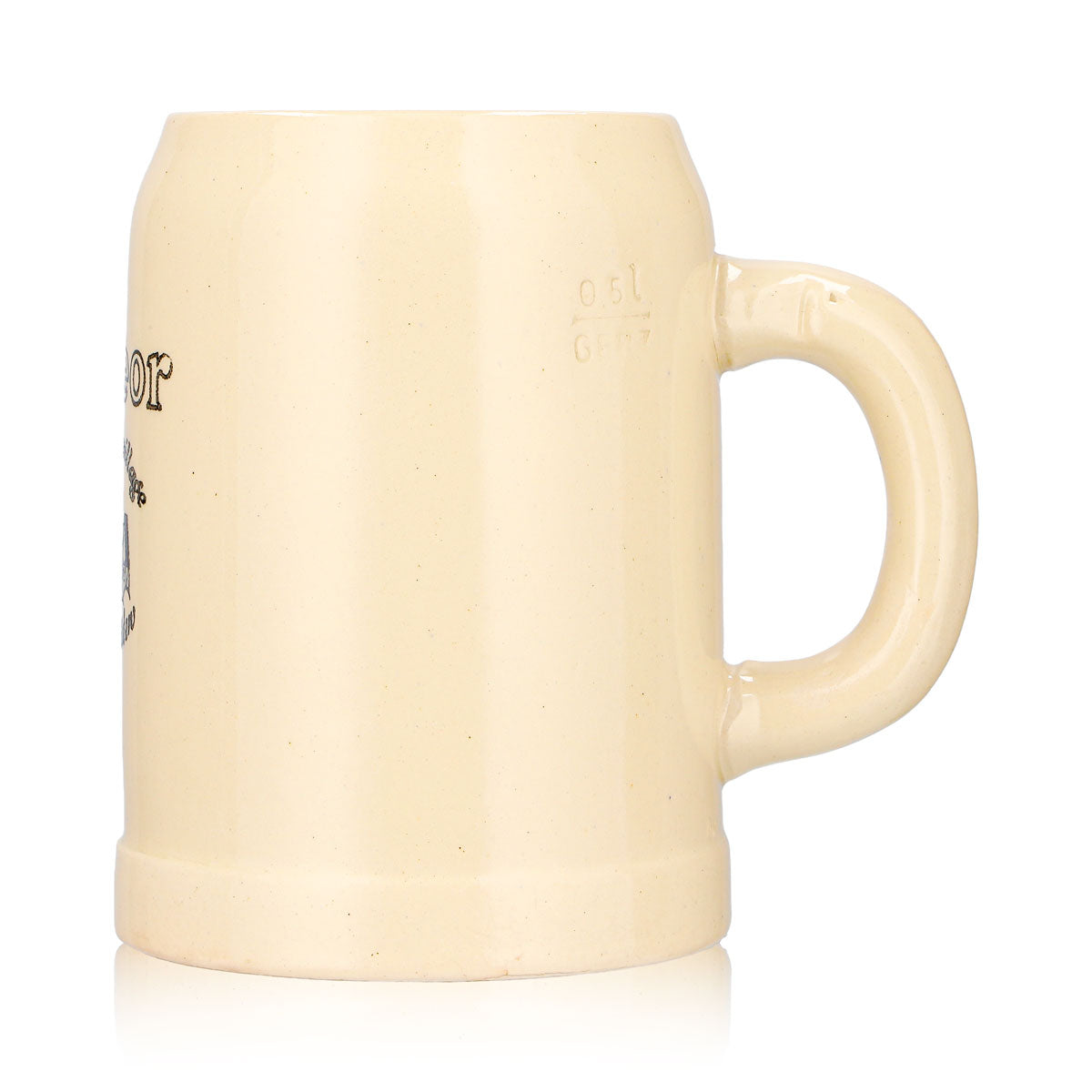 Meteor Bier Glas 0,5l Tonkrug Ton – Ansicht 6