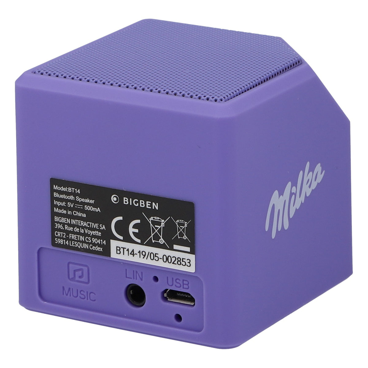 Milka Bluetooth Lautsprecher BIGBEN Luminous mit Lichteffekten lila – Ansicht 3