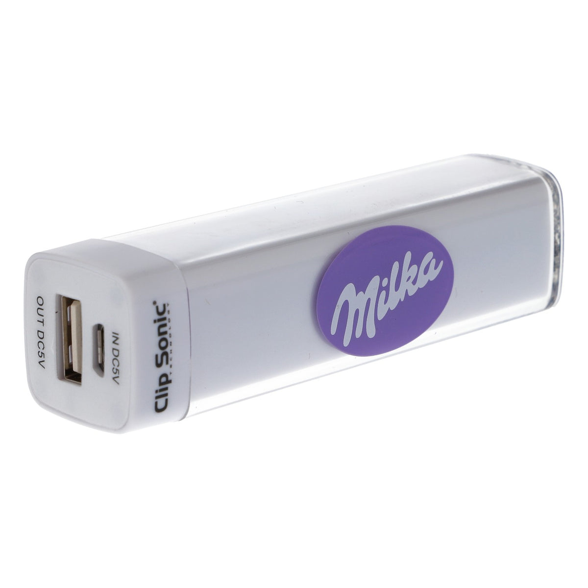 Milka Clip Sonic Powerbank Zusatzakku 2600 mAh Akku Pack Ladegerät
