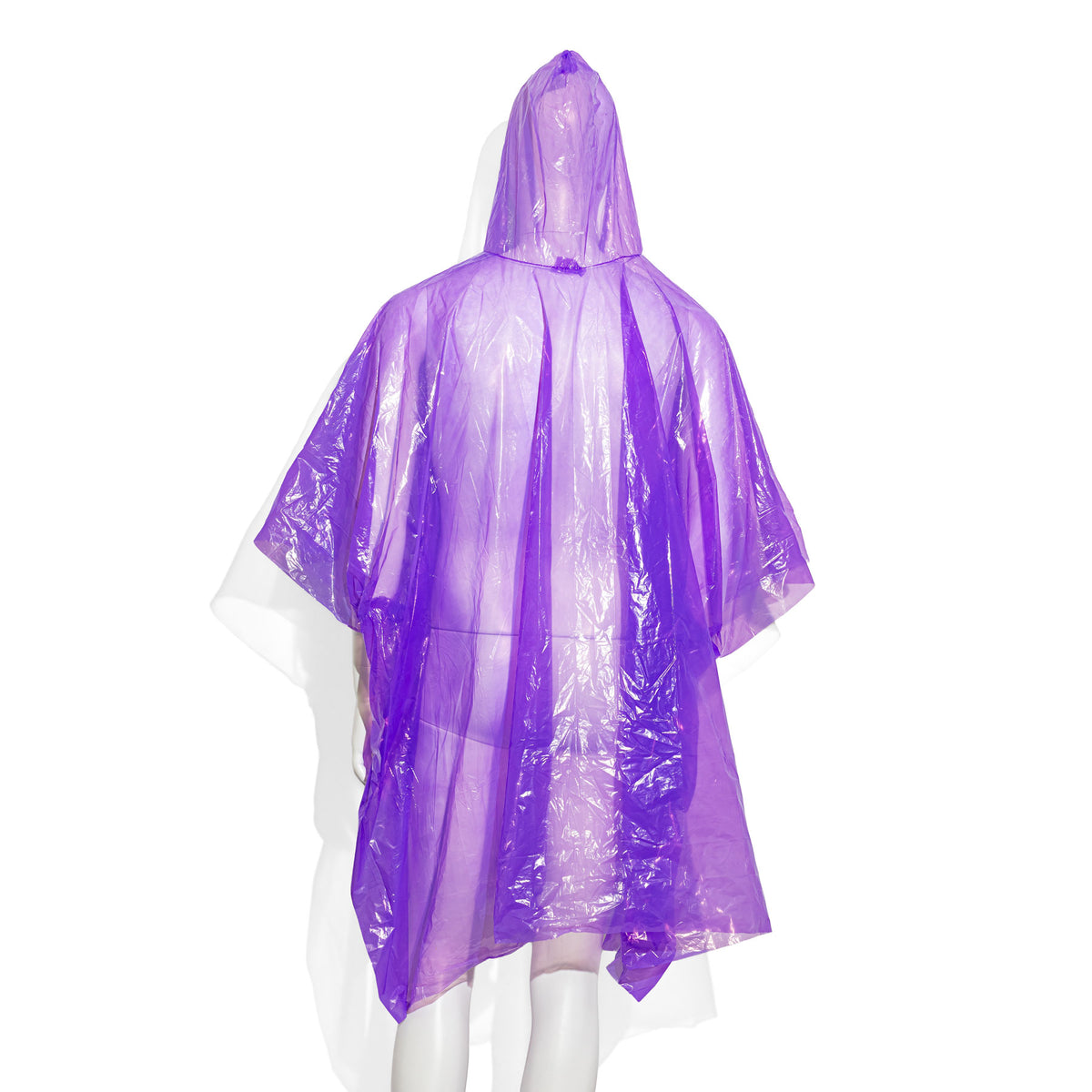 Milka Schokolade Lila Regencape Regen Poncho mit Kapuze – Ansicht 3