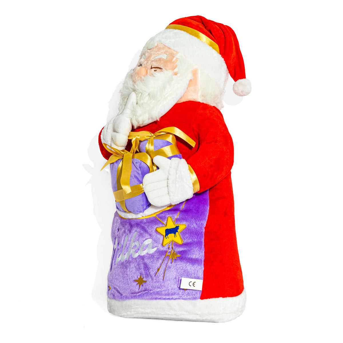 Milka Schokolade Plüsch Weihnachtsmann Plüschfigur Weihnachten – Ansicht 4