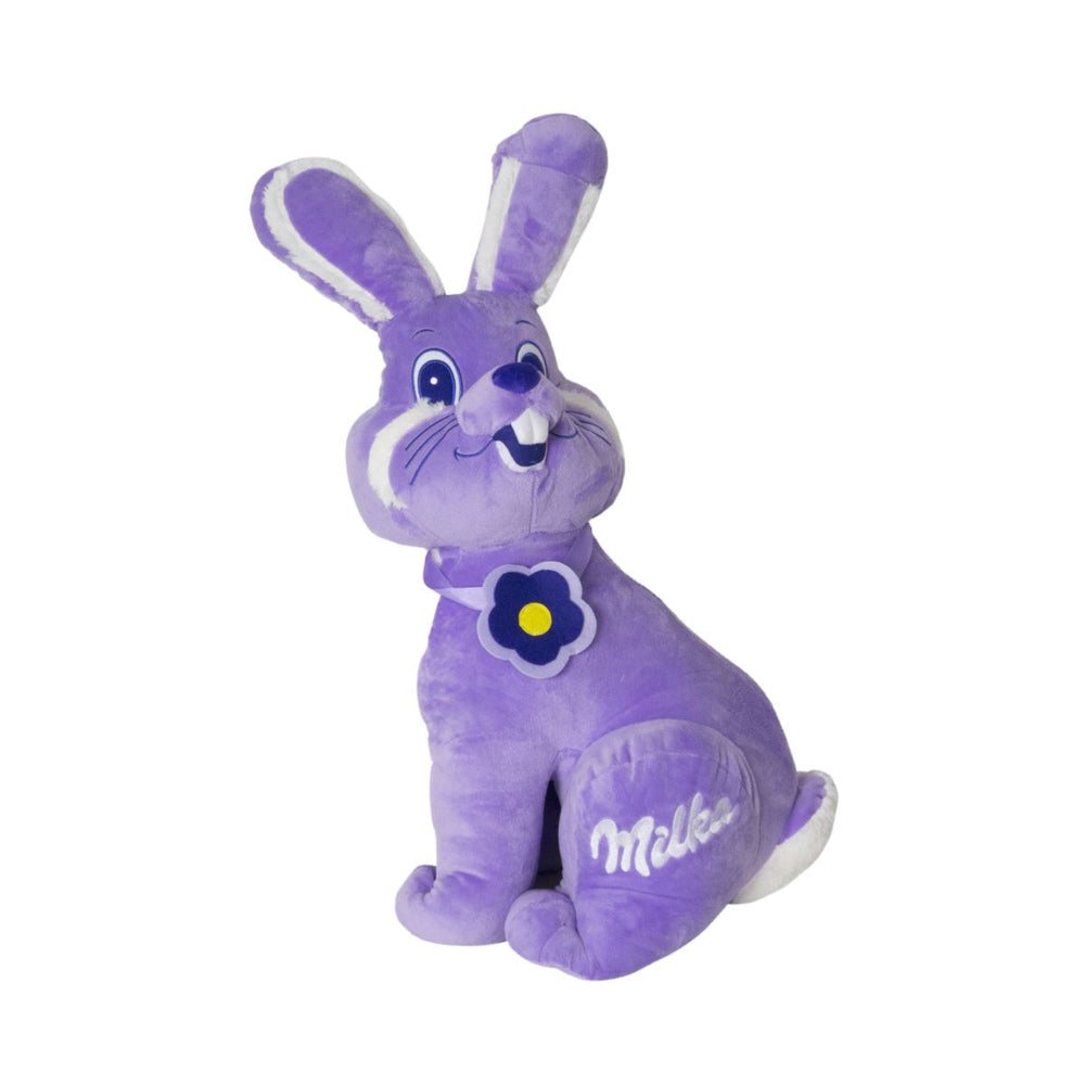 Milka Stofftier Kuscheltier H70 cm Lila Osterhase Schokohase Spielzeug Sammler