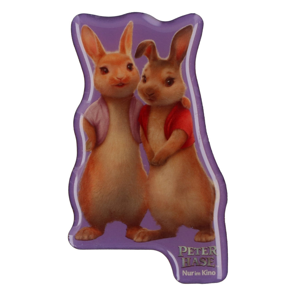 Milka Süßigkeiten Kühlschrankmagnet Peter Hase zwei Hasen